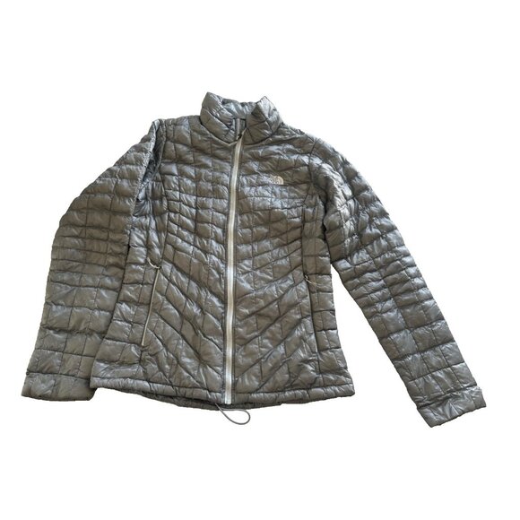 The North Face Women's Small Thermoball Grey Full Zip Jacket - Picture 1 of 9